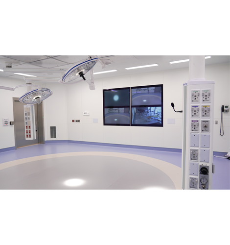 Skytron Modular Walls product in medical setting