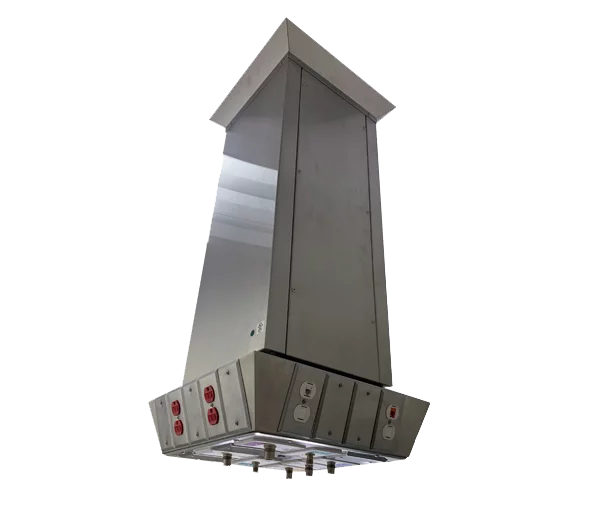 Stainless equipment column for operating room