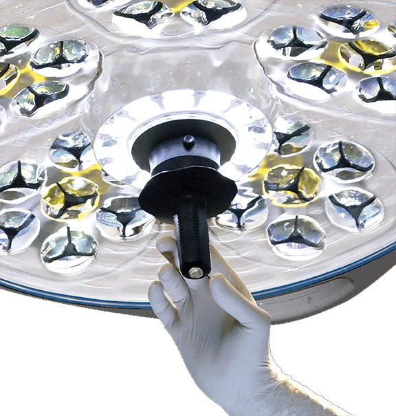 Aurora product being adjusted by hand