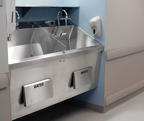 Skytron Scrub Sink in medical setting
